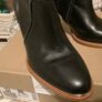 Clarke's black leather ladies boots Image 3