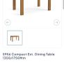Oak extendable dining table Image 2