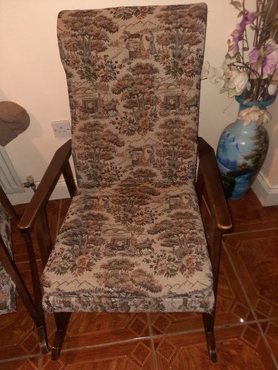 Pair of vintage rocking armchairs