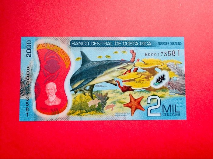 Costa Rica  2,000  Colones 2018  Pick 281a  Polymer /plastic  ( Uncirculated )