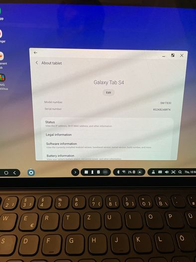 Samsung Galaxy Tab 4, 64 GB with keyboard and cover