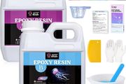 80oz Crystal Clear Casting Resin Kit, Bubbles Free Epoxy Resin Supplies, Clear Resin for Tumblers, Molds, Jewelry, Table Top, Epoxy Resin with 6 Mica Powders, Large Silicone Cup and More (FREE POSTAGE)