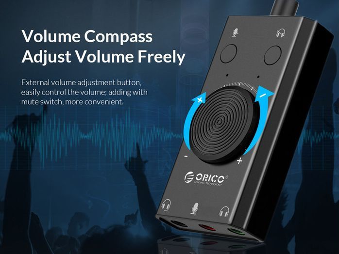 Orico SC2 USB External Sound Card Windows Mac Linux