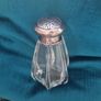 Vintage x large  1950s Silver Crystal Salt Cellar Image 6