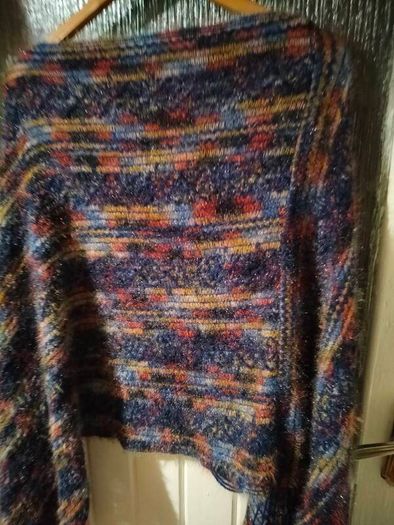 Shein knit,  fuzzy light weight  poncho.