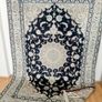 Stunning Persian Nain Wool and Silk Hand Knotted Rug Carpet Image 6