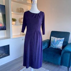 Brand-New Ladies Purple Dress from L.K. Bennett London. Size UK 8 / EU 36