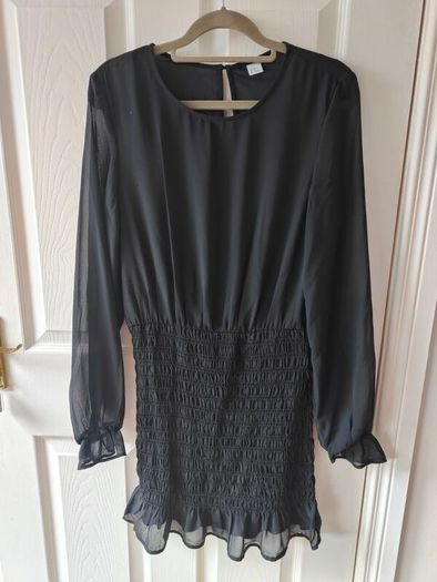 Black long sleeve dress, size 12