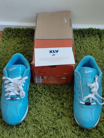 Nike WMNS Cortez III Leather Size UK-6/EUR-40 103082-441 Metallic Blue/White Limited Edition-2001