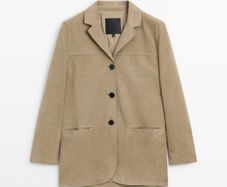 massimo duti suede leather jacket blazer