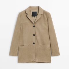 massimo duti suede leather jacket blazer