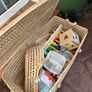 Palm leaf toy chest and babydoll bed Image 3