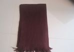 Wine/Maroon Ribbed Scarf.