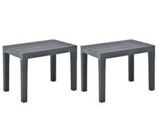 BN Garden Benches 2 pcs Anthracite Plastic