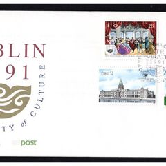1991 Ireland Dublin 1991 European City of Culture Stamps An Post First Day Cover (FDC)