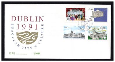 1991 Ireland Dublin 1991 European City of Culture Stamps An Post First Day Cover (FDC)