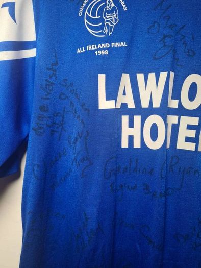 vintage O NEILLS WATERFORD GAA Womens football jersey All Ireland Finals shirt 1998 Player signed signatures O Ryan