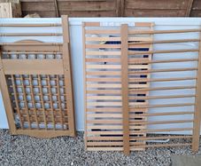baby cot and bed rail