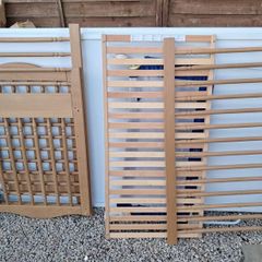 baby cot and bed rail