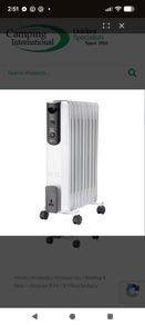 9 fin oil filled radiator