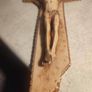 Vintage 1950s Jesus Christ Crucifix painted celluloid  15 3/4 INCHES Image 3