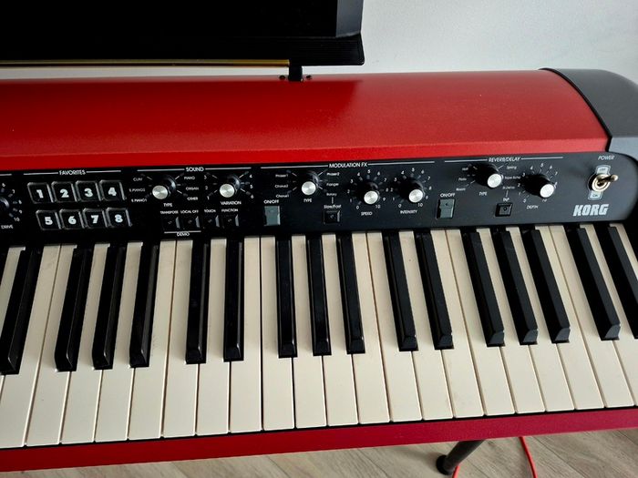 Korg SV-1 73 Stage Piano Red Excellent Condition + Soft Case