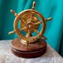 Mid-century nautical brass & teak nutcracker Image 2
