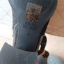 River island black ankle heels boots 6 39 gold steel trim strap padlock alligator print Image 5