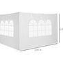 3 Meters Canopy Gazebo Marquee Replacement Exchangeable Side Panel Wall Panels Walls (White) Image 4