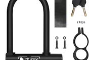 WEST BIKING Bicycle U Lock Anti-theft MTB Road Mountain Bike Lock Bicycle Accessories U-Locks Cycling Steel Security Bike Locks