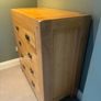 Solid Oak Console Table - Book Case  - Drawers Image 6