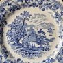Vintage C1930' Wood & Sons "Seaforth" Blue Plate Image 2