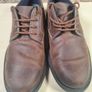 mens CLARKS BURCHILL DERBY OXFORD brown beeswax leather shoes Size UK 8 EU 42 Image 3
