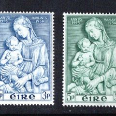 1954 Ireland Marian Year Commemorative Stamps Mint Never Hinged (MNH)
