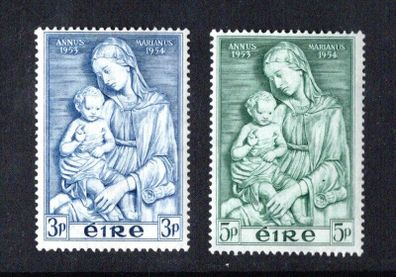 1954 Ireland Marian Year Commemorative Stamps Mint Never Hinged (MNH)