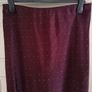 Women's Gallery Plum Satin Skirt NWT Image 2