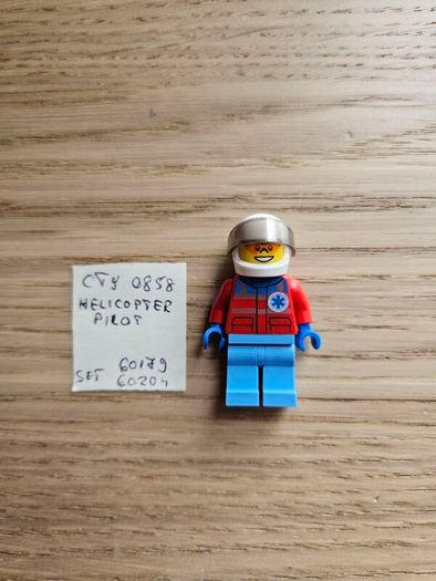 lego cty0858 helicopter pilot, set 60179, 60204