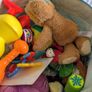 Baby toys and nappy bin Image 3