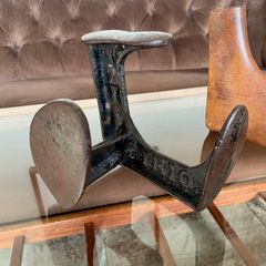 Cobblers Anvil Vintage Cast Iron Shoe Last Book End Door Stop Heavy Prop