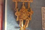 Vintage Swing Clown Brooch.