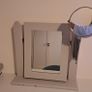 Vanity mirror and stool Image 7