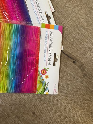 Adhesive ombre sheets