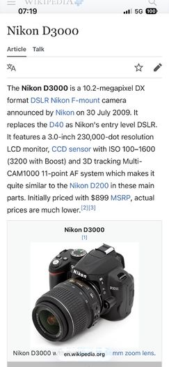 Nikon D3000
