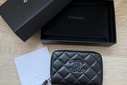 Chanel Quilted CC Logo Wallet Authentic