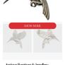 sterling silver humming bird brooch Image 8