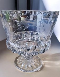 Vintage Failte Crystal Handcut Full Lead Crystal Glass Bowl
