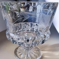 Vintage Failte Crystal Handcut Full Lead Crystal Glass Bowl