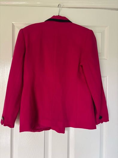 Vintage Petite Sophisticate Pink Wool Crepe Blazer size 10