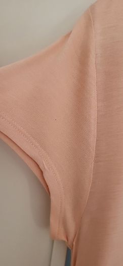 H&M salmon ruched side dress Sz 10UK