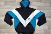 Vintage 80s Nike Hoodie Track Jacket Mens Medium